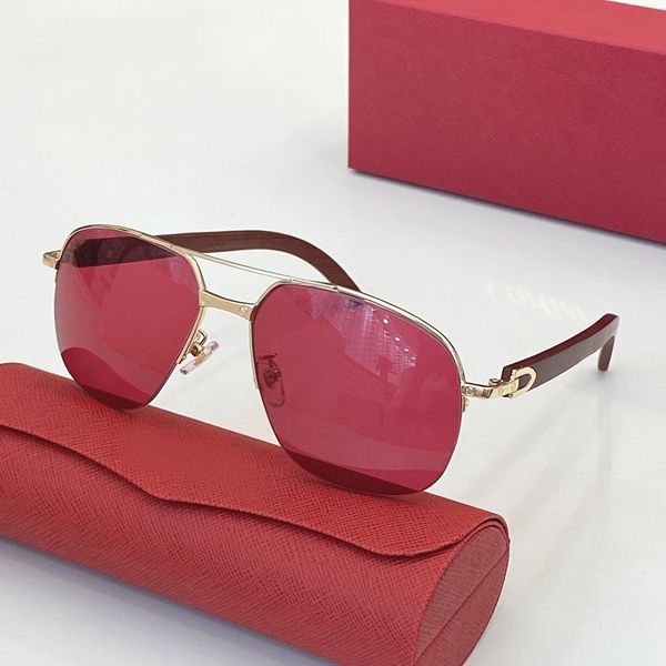 

luxury designer sunglasses women men classic trendy aviator uv protection antireflection the unloadable wooden temples are simple and genero, White;black