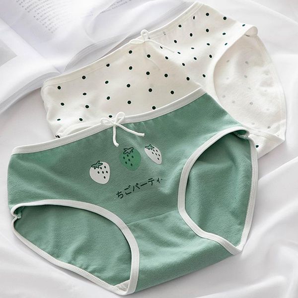 

women's panties cotton underwear fashion bow briefs lovely girl comfort mid waist seamless underpants female lingerie, Black;pink