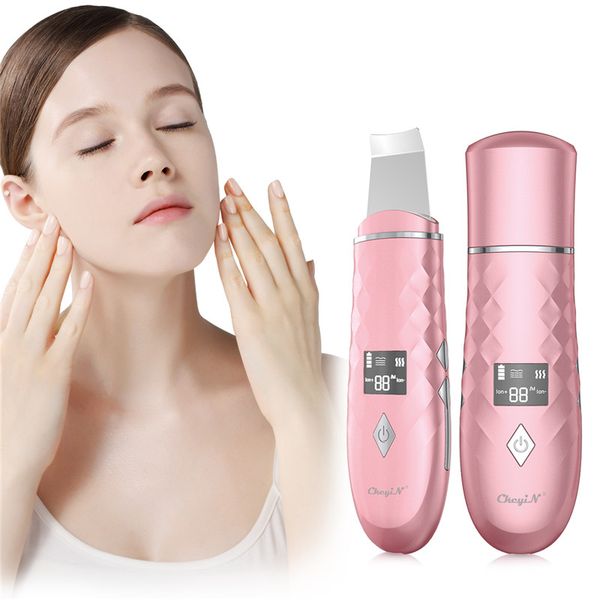 EMS Ultrasonic ion Skin Scrubber 4 Modos Removedor de Blackhead Peo Cleaner Face Levante Deep Limpeza Pele Peeling Cuidados Faciais