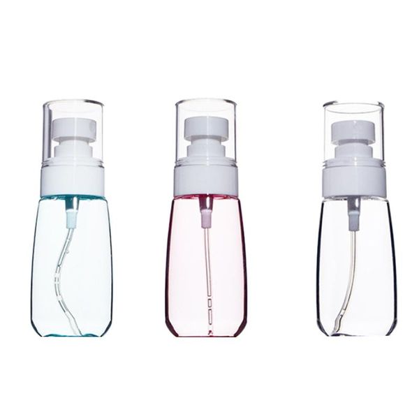 

3pcs cosmetic spray bottle airless rechargeable mist travel container transparent plastic sprayer 60ml