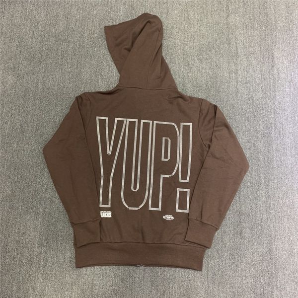 

factory outlet brand hoodie cardigan women men pullover hooded brown ne6w, Black