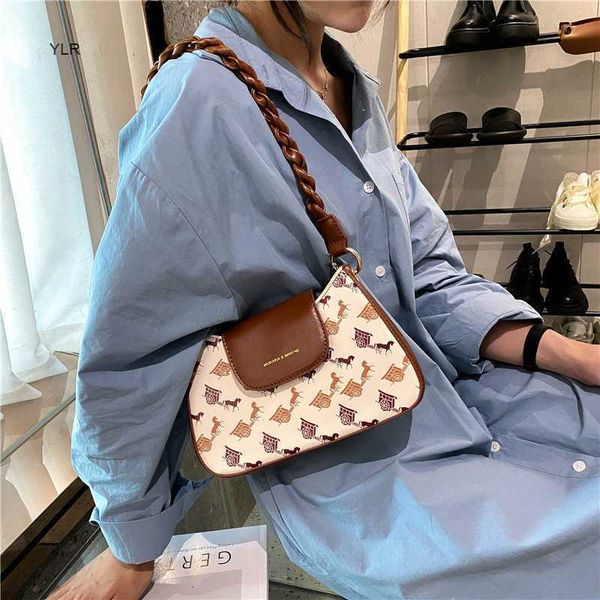 

diofifi french bag women's single shoulder underarm 2021 jacquard hand