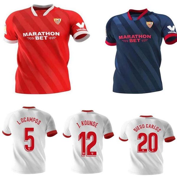

promotion2020 2021 fc sevilla soccer jersey 5 ocampos 10 ever banega 15 en-nesyri 16 navas de jong el haddadi reguilon men football shirt, Black;yellow