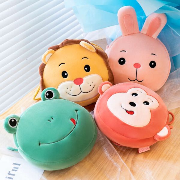 

fruit zero wallet cute animal series plush bag grab doll children's gift, Blue