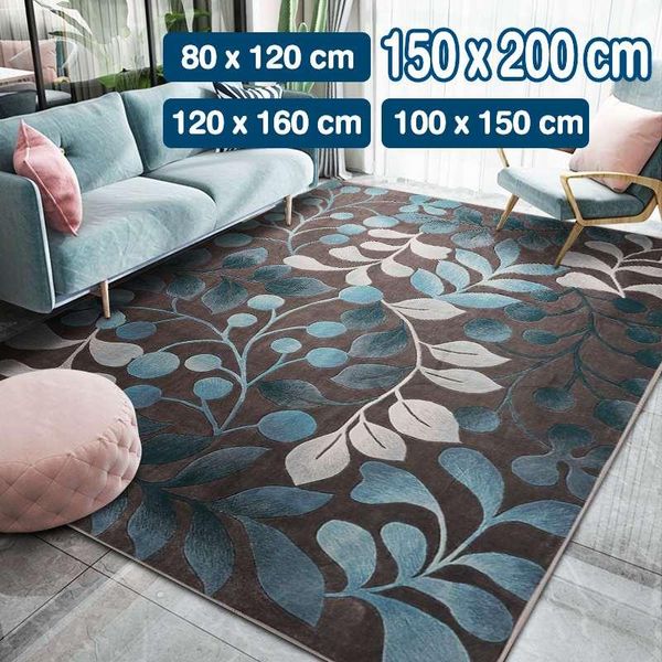 

carpets botanical decorative carpet non-slip base rug fabric kitchen livingroom accessory modern bedroom decor living room home rugs