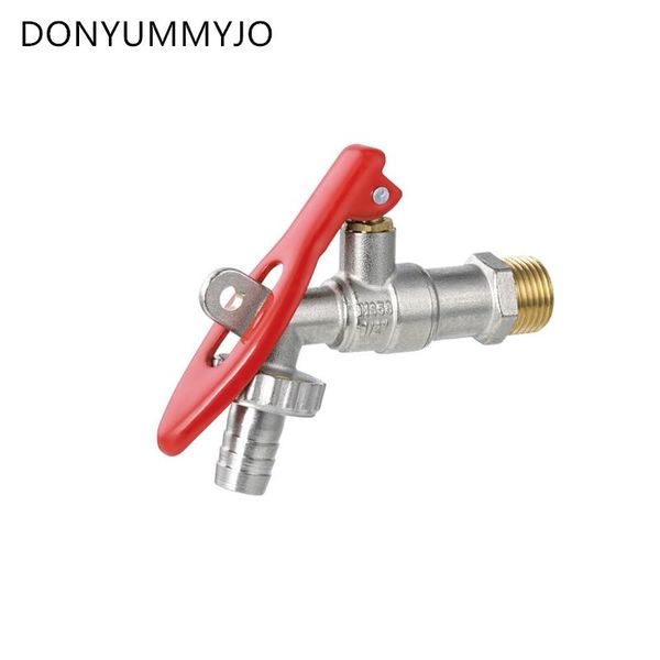 

new dn15 outer wire manual wwashing machine copper faucet nickel plated anti-theft brass water nozzle