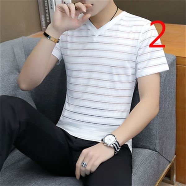 

men's 2021 shirt autumn new round neck short-sleeved t-shirt r9fk, White;black
