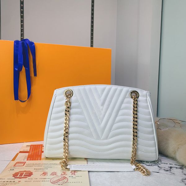 

women gold chain bag stripes crossbody handbag ladies genuine leather tote pouch embroidery pattern high quality