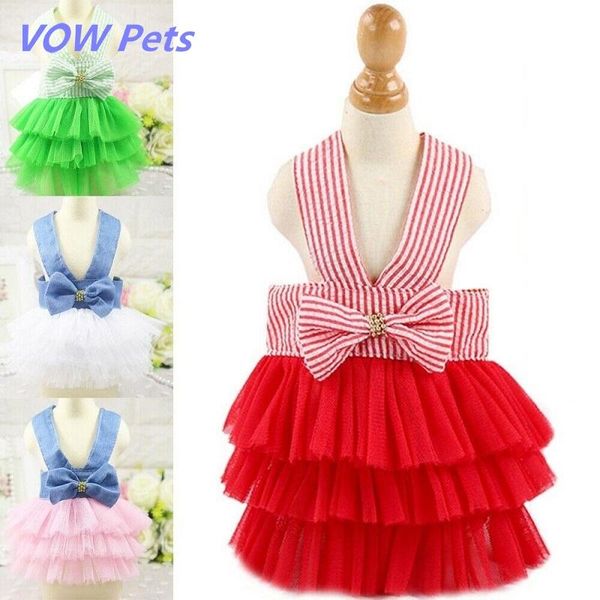 

pet dogs clothes summer dog costume sling sweetly princess dress teddy party birthday decor bow knot dress for small dog puppy