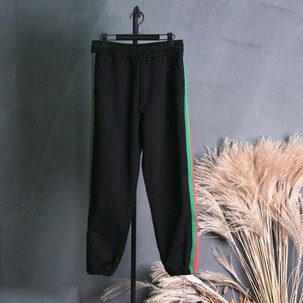 

men's pants men tracksuit wide leg sweatpants male, Black