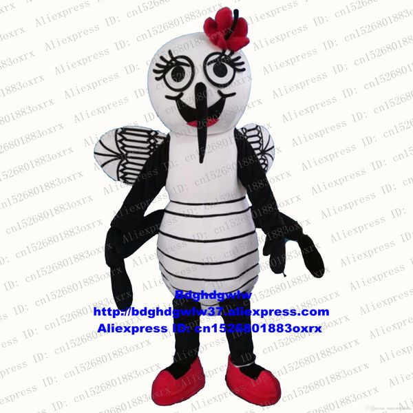 Costumi mascotte Mosquito Moustique Crane fly Costume mascotte per adulti Personaggio dei cartoni animati Vestito Apertura e chiusura Attrazioni turistiche zx888