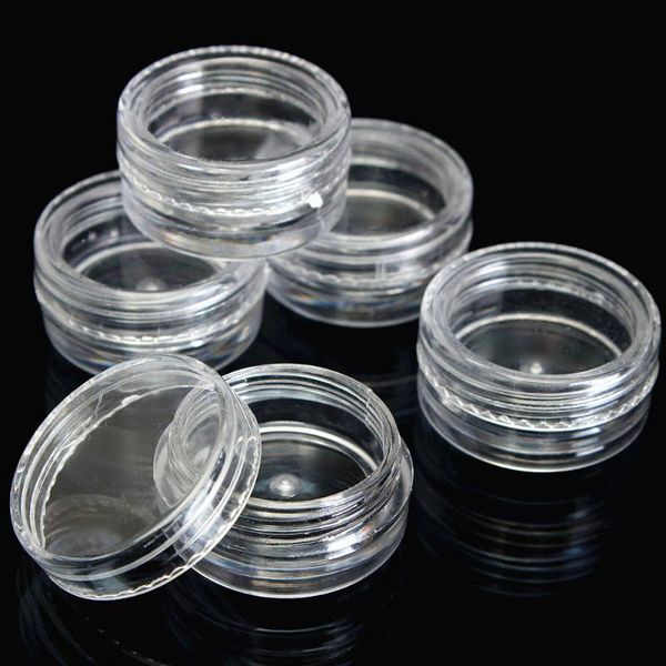 

storage bottles & jars sample containers pots small makeup make up tool drop wholesale 50pcs 3g clear plastic empty cosmetic fd