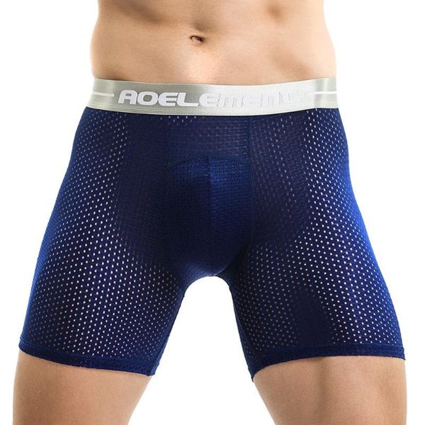 

running shorts men's anti-grinding leg runs five ice silk sports breathable soft men supplies, Black;blue
