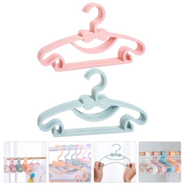 

hangers & racks 20pcs clothing hanger infant clothes drying (pink, blue)