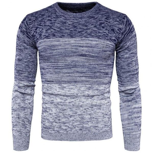 

men's sweaters men sweater long sleeve patchwork crew neck knitted autumn winter o-neck stretchy pullover streetwear, White;black