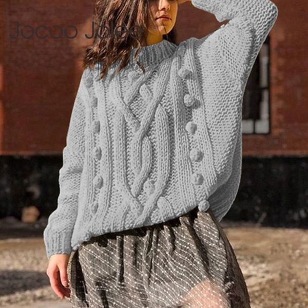 

New 2021 Winter Warm Thick Turtleneck Vintage Solid Harajuku Knitted Tops Women Oversized Sweater Casual Pullovers 7GFD, White;black