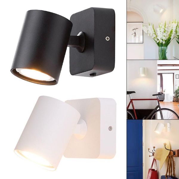 

lawn lamps gu10 led wall lamp fixture rotatable reading light bed bedroom for indoor mirror stair lighting