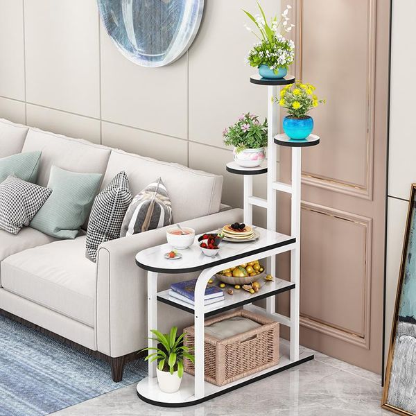 

hooks & rails metal and wood plant stand ndoor living room floor type flower rack fish tank decorative pot storage organizer