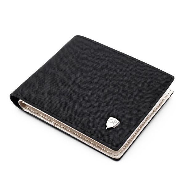 

men's wallet money bag solid color leather business short wallet famous vintage male wallets purse, Red;black