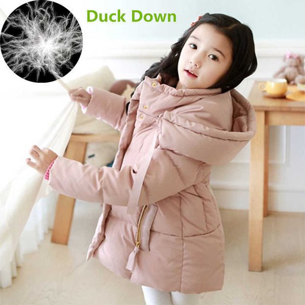 

cold winter warm 3 4 6 8 10 12 14 years teenager children long thicken coat parkas duck down jacket for kids baby girls 210529, Blue;gray