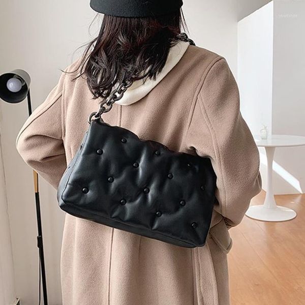 

evening bags 2021 female chain crossbody for women leather luxury handbag designer sling ladies hand shoulder messenger bag