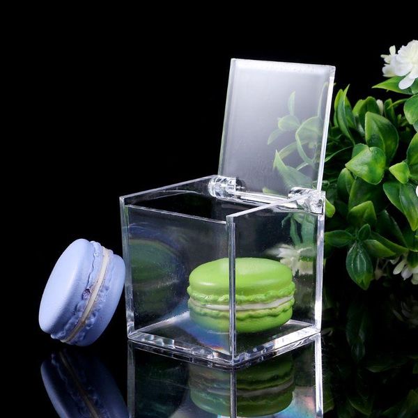 

gift wrap d0ac transparent cube wedding favor candy box plastic clear boxes christmas baby shower