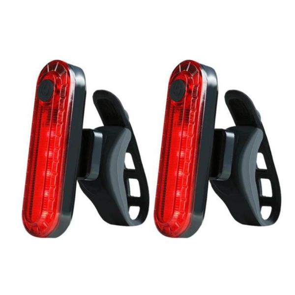 

bike lights red usb rechargeable bicycle cycling 4 modes led front rear tail light lamp outdoor sports fietsverlichting