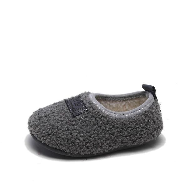 

first walkers 2021 winter baby shoes thicken keep warm fur cotton kids support drop