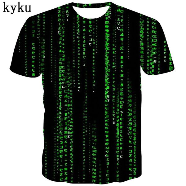 

brand black t shirt men code tshirts casual programmer anime clothes hip hop tshirt printed street t-shirts 3d kg-265, White;black