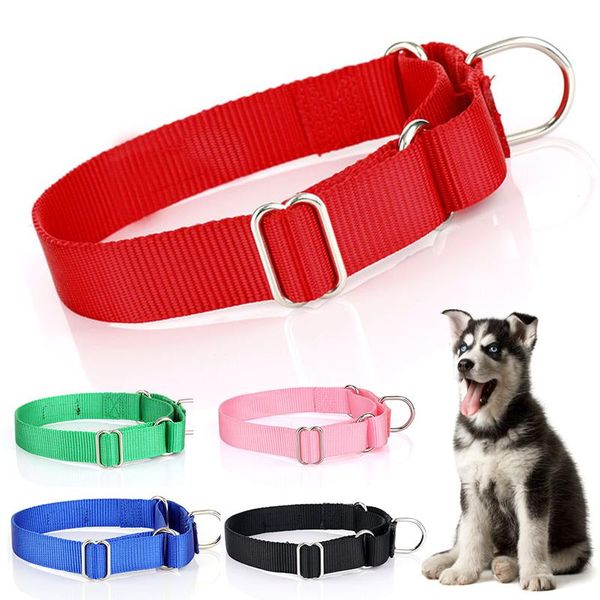 

dog collars & leashes 1pcs pet collar medium and large training nylon s27