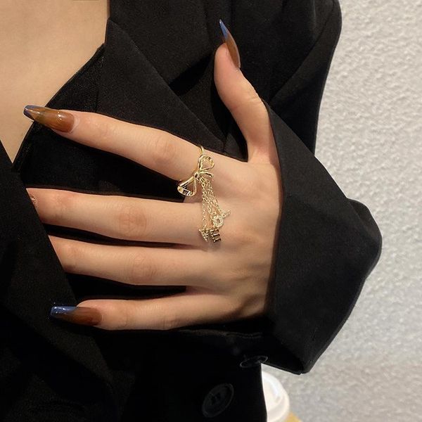 

wedding rings the listing recommend jewelry retro design tassel women's love finger girl adjustable size ring bridal for girls, Slivery;golden