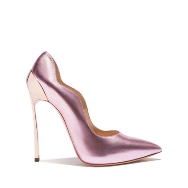 

dress shoes blade heels wedding pumps women glossy leather plated high spring ladies petal low out pointed toe slip on, Black