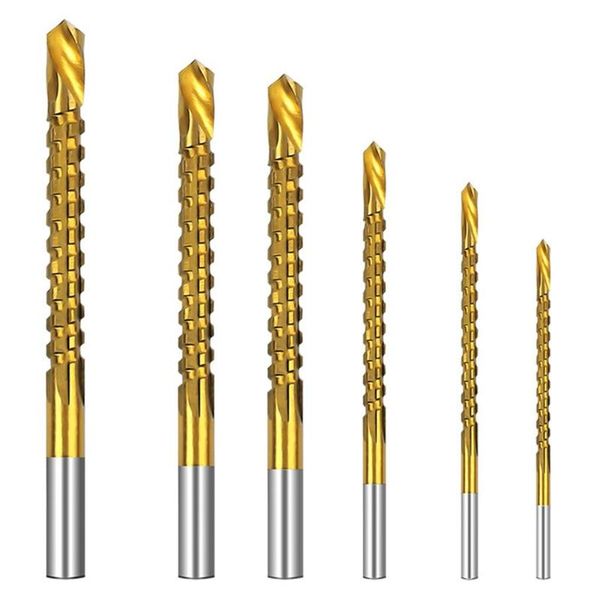 

professional hand tool sets 6pcs drill bit set high speed steel woodworking tools wood punching slotting of multi function metal drills