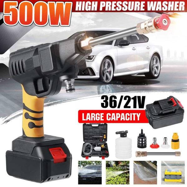 

car washer 500w 30bar shower high-pressure wireless set electric pump sprayer for outdoor camping travel pet
