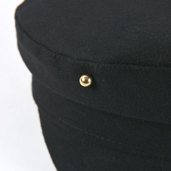 

2021 new winter women black wool newsboy flat militray caps letter octagonal hats 73ia, Blue;gray