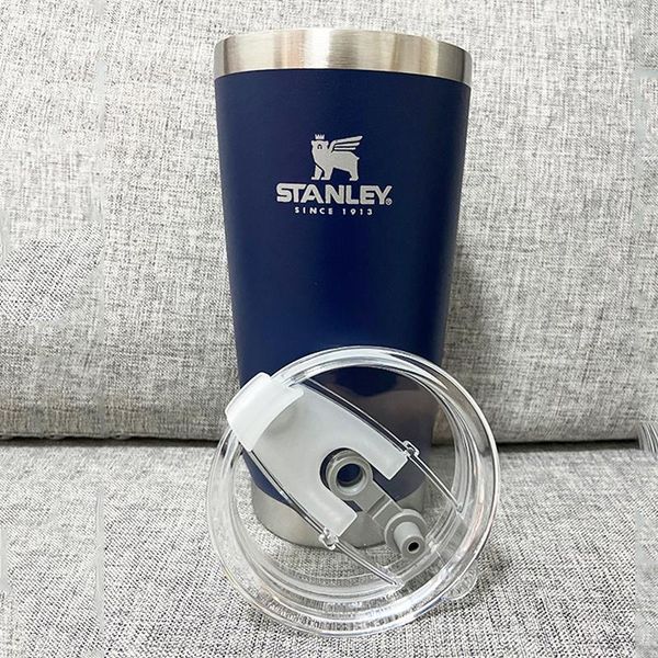 

water bottles [rÃ©plica stanley]double wall classic series stainless steel vacuum beer mug coffee juice adventure stacking cup