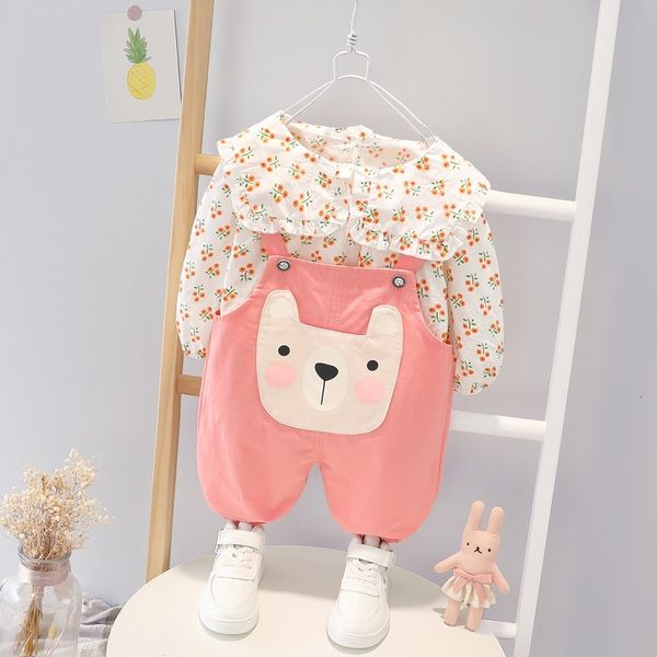 

2021 for spring new born floral shirts + pant suit fashion design 1st baby anniversary clothes set bhog, White