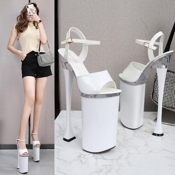 

sandals striptease female fetish lace up red shoes lady lover summer classic high heels 2021, Black