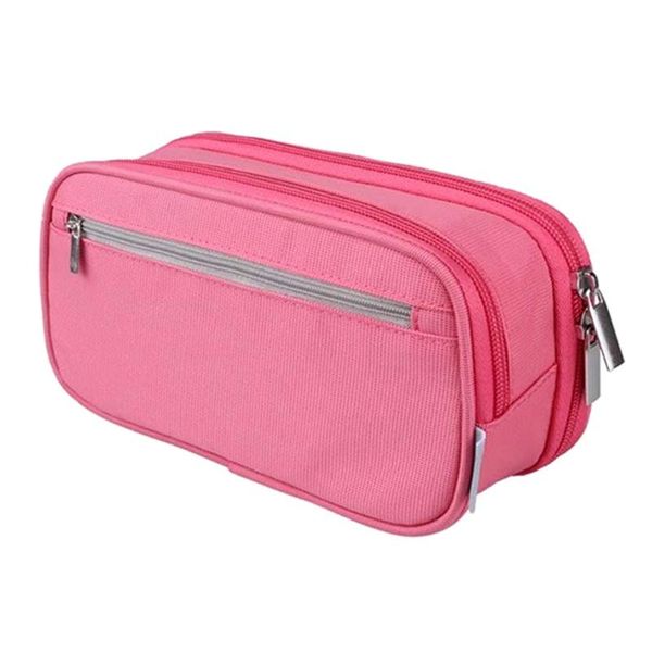 

pencil bags three layers high-capacity pencil-box pen storage bag stationery office supplies dropship