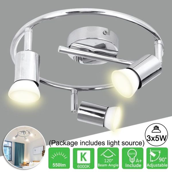 

ceiling lights modern led light with swiveling gu10 spots ac85-265v three heads lanterns spot indoor lamp