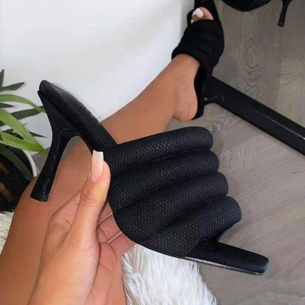 

sandals 2021 fashion all-match comfortable shoes women large size 35-41, Black