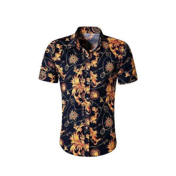 

shirtsshort sleeve men's printed 2020 summer casual holiday shirt, White;black