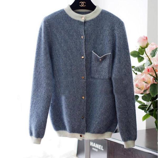 

fashion trend real mink wool cardigan sweater women selling natural cashmere blend sweater gold button tfp732, White;black
