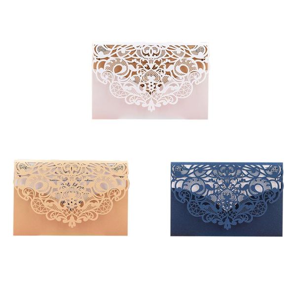 

greeting cards 50 pcs wedding hollow invitation holiday card high-end business