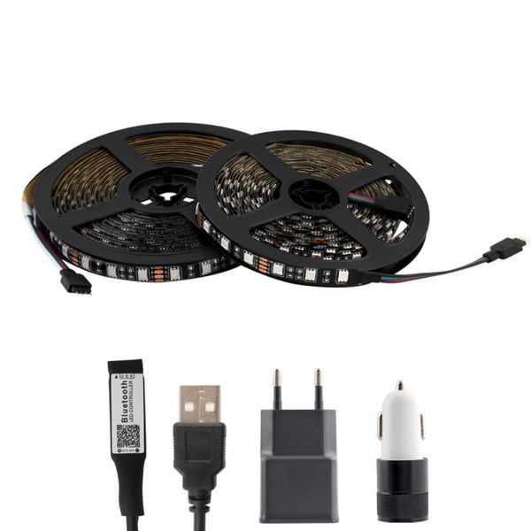 

strips usb 5v led rgb strip light tv backlight lights waterproof bluetooth control