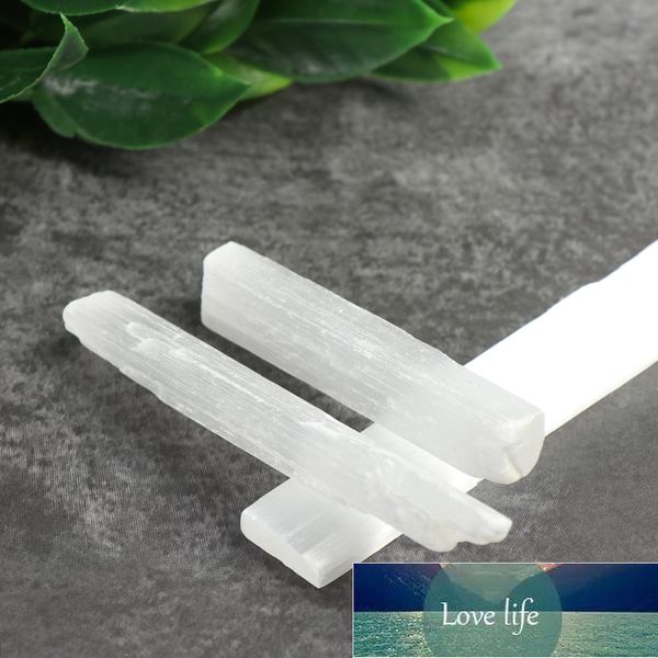 1 шт. Форма Gemstone Crystal Quartz Натуральные гипсовые палочки Reiki делают селенит палочку