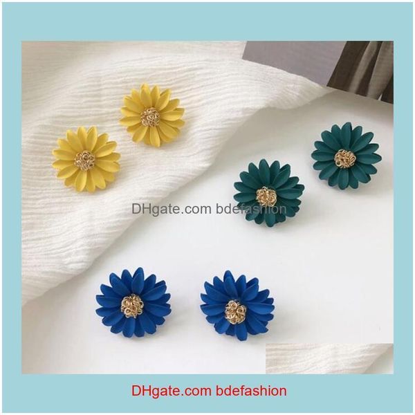 

stud jewelry korean jewelry pearl women long flower earring bohemian dangle earrings party gifts mix colors drop delivery 2021 ynpzv, Golden;silver