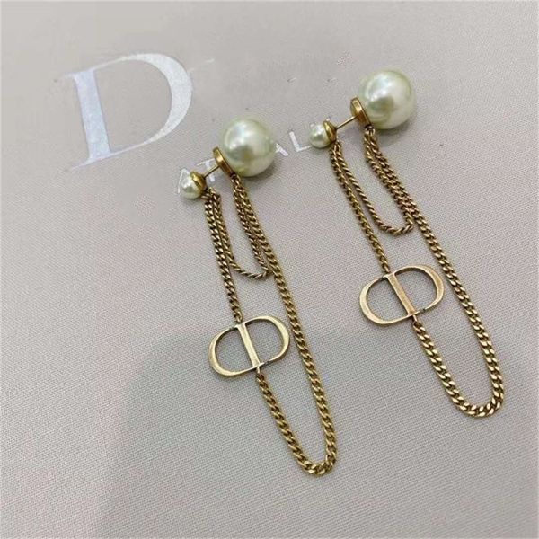 

87% off wholesale shop family brass tassel earrings exquisite super fairy versatile earrings, Silver