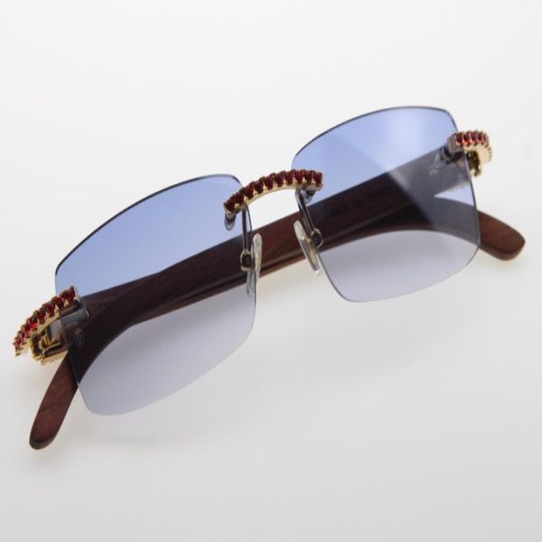 

qsffn stone new 3524012 red glasses rimless shipping diamond sunglasses driving wooen blue glasses red lens men wood outdoors fr ghec, White;black