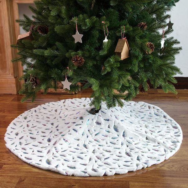 

christmas decorations 2021 luxury tree plush skirt decoration home navidad year gifts ornaments xmastree base cover